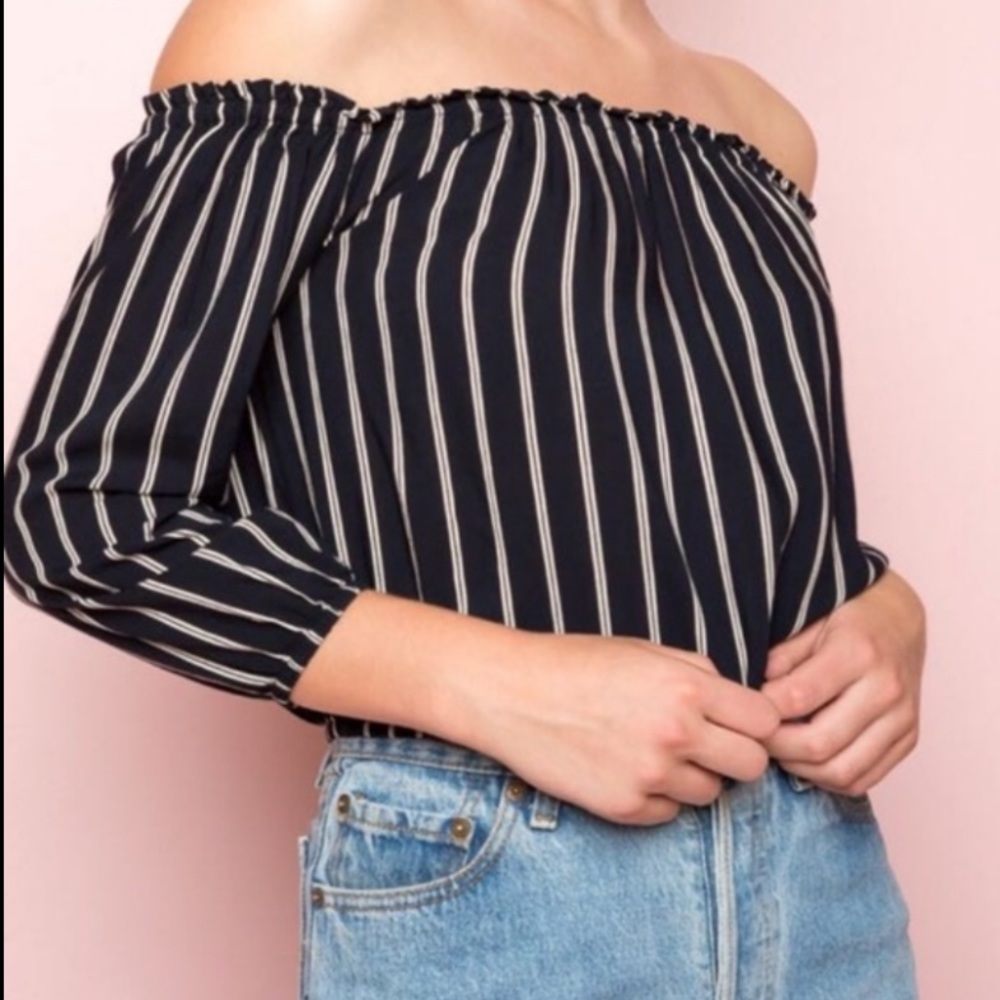 Brandy Melville Striped Maura Top